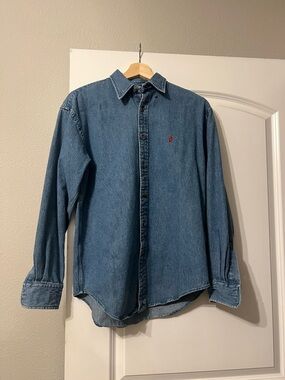 Vintage 90s Ralph Lauren Women’s Denim Button-Down Shirt
